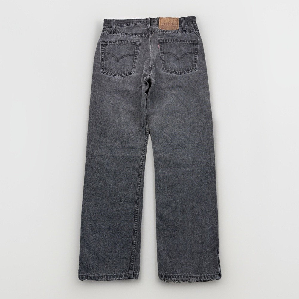 Vintage Levis 505 Jeans Black 31x30‎ (Fits 29x28) Made In USA Distressed Faded